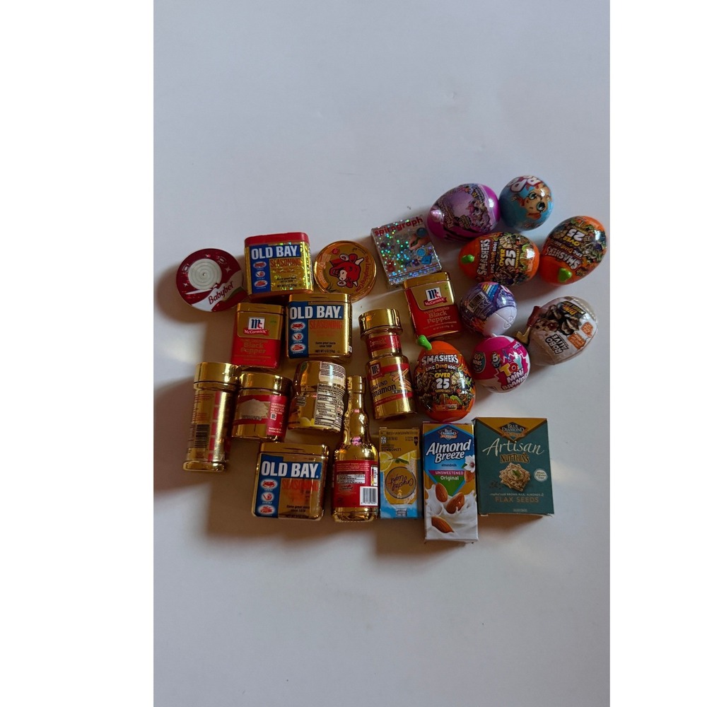 Zuru 5 Surprise Mini‎ Brands 24 Lot Gold Rare McCormick Old Bay Smashers Eggs